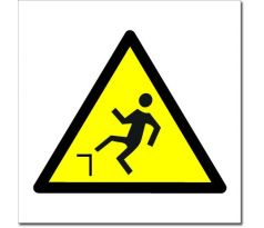 Bezpečnostní tabulky - Riziko uklouznutí - symbol