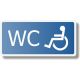 WC pro invalidy - tabulka podélná