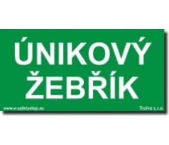 Bezpečnostní tabulka - Únikový žebřík