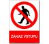 Bezpečnostní tabulka - Zákaz vstupu Plast 297x210 mm