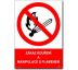 Bezpečnostní tabulky - Zákaz kouření a manipulace s plamenem Samolepka 210x148 mm