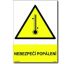 Bezpečnostní tabulky - Nebezpečí popálení Plast 2 mm A5 200 x150 mm