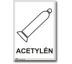 Bezpečnostní tabulky - Acetylén Samolepka 200x150 mm