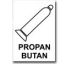 Bezpečnostní tabulky - Propan-butan Samolepka 200x150 mm