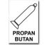 Bezpečnostní tabulky - Propan-butan Plast 2 mm A5 200 x150 mm