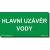 Bezpečnostní tabulky - Hlavní uzávěr vody