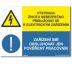 Výstraha životu nebezpečno přibližovat se k el. zařízením - dvojkomb. Plast 297x210 mm