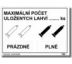 Bezpečnostní tabulky - Max. počet tlak. lahví, prázdné-plné Plast 200x150 mm