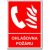 Bezpečnostní tabulky - Ohlašovna požáru s textem