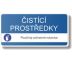 Bezpečnostní tabulka - Čistící prostředky Samolepka 190 x 90 mm