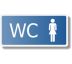 WC ženy - tabulka Samolepka 190x90 mm
