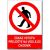 Bezpečnostní tabulka - Zákaz vstupu přejděte na vedlejší chodník