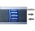 Vzduch - bezpečnostní tabulka - značení potrubí Samolepka 100 x 48 mm - vpravo