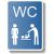 WC Ženy + přebalovací pult WC Ženy + přebalovací pult