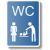 WC Ženy + přebalovací pult