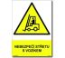 Bezpečnostní tabulky - Nebezpečí střetu s vozíkem Samolepka 210x148 mm
