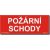 Bezpečnostní tabulka - Požární schody