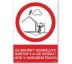Bezpečnostní tabulky - Za bouřky dodržujte odstup 3m od svodu Plast 297x210 mm