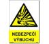 Bezpečnostní tabulky - Nebezpečí výbuchu 2 Plast 297x210 mm