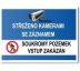 Bezpečnostní tabulky - Střeženo kamerami se záznamem soukromý pozemek Plast 210x148 mm