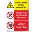 Bezpečnostní tabulky - Trojkombinace - vysoké napětí Plast 210x297 mm