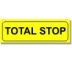 Bezpečnostní tabulky - Total stop - stop tlačítko Samolepka - Arch A4 - 24 ks - 25x75 mm