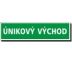 Tabulka Únikový východ - Nápis NFTL Plast 200x50 mm