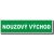 Nouzový východ - Nápis NFTL