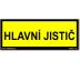 Bezpečnostní tabulky - Hlavní jistič Samolepka 210 x 80mm