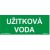 Bezpečnostní tabulka - Užitková voda