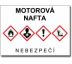 Bezpečnostní tabulka GHS MOTOROVÁ NAFTA - na šířku Samolepka 148x105 mm