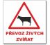 Bezpečnostní tabulka - Převoz živých zvířat Samolepka 210x210mm
