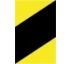 DURAFIX - Výstražná samolepící páska - reflexní žlutočerná 10cm kotouč 10cm x 15m - levostranné šrafování