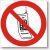 Bezpečnostní symbol - Zákaz používání mobilních telefonů