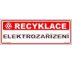 Tabulky - recyklace - Elektrozařízení Samolepka 290 x 100 mm