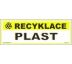Tabulky - recyklace - Plast Plast 290 x 100 mm