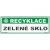 Tabulky - recyklace - Zelené sklo