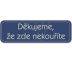 Děkujeme, že zde nekouříte - tabulka Samolepka 200 x 70 mm - modrá